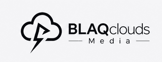 BLAQclouds Media monochrome branding