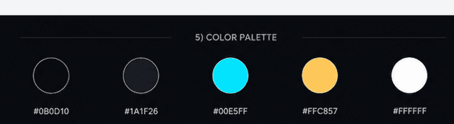 BLAQclouds Media brand palette